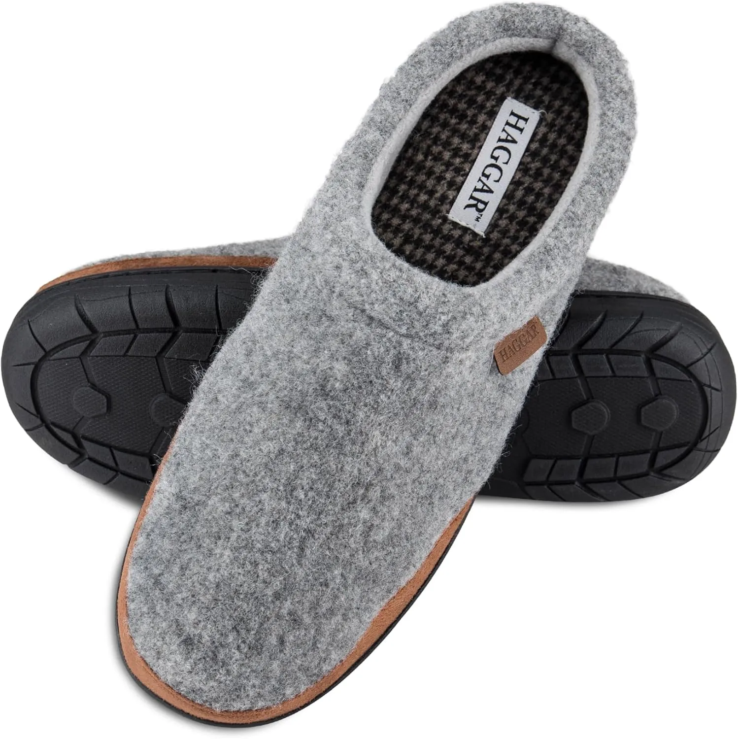 Haggar Men's Clog Slipper House Shoe Indoor/Outdoor with Memory Foam Comfort