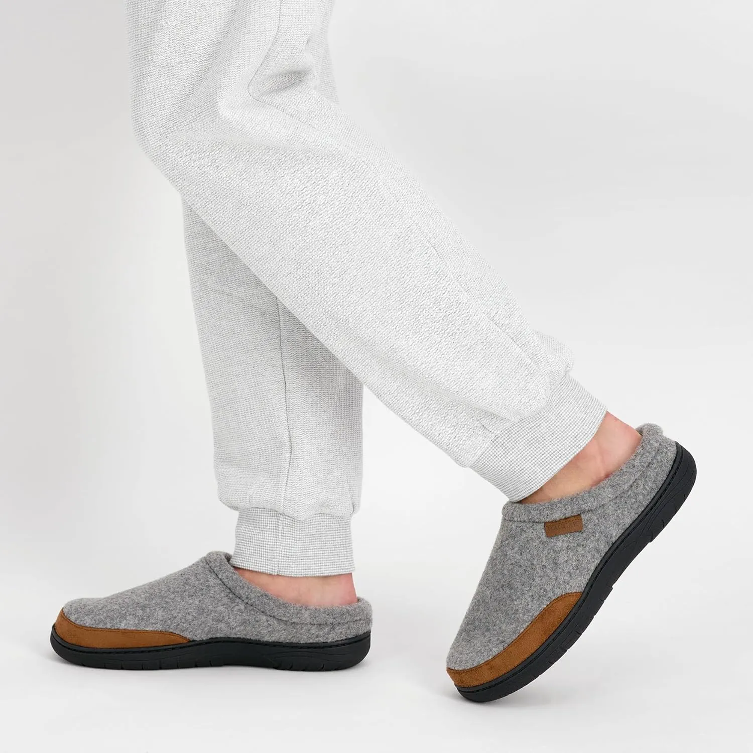 Haggar Men's Clog Slipper House Shoe Indoor/Outdoor with Memory Foam Comfort