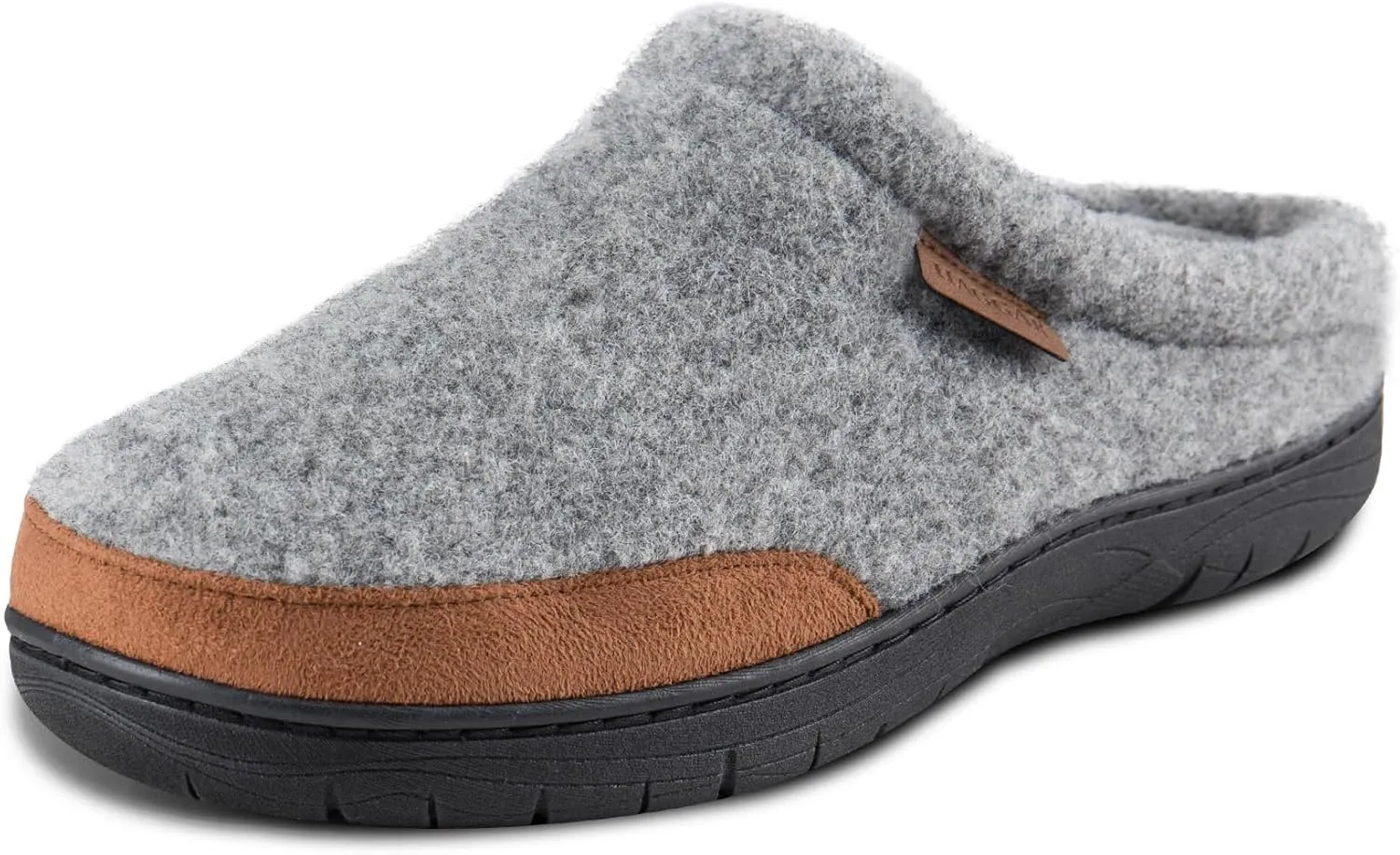 Haggar Men's Clog Slipper House Shoe Indoor/Outdoor with Memory Foam Comfort
