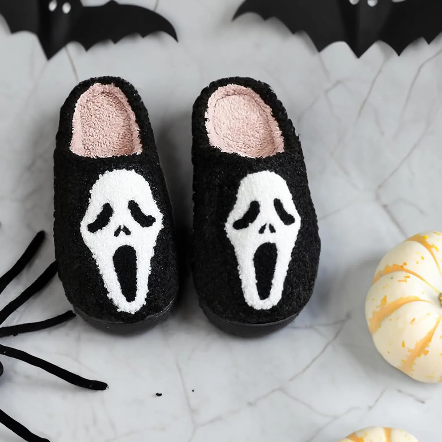 Halloween Christmas Slippers Holiday Slipper House Shoes Home Slipper for Women Fuzzy Outdoor Indoor Bedroom Slippers