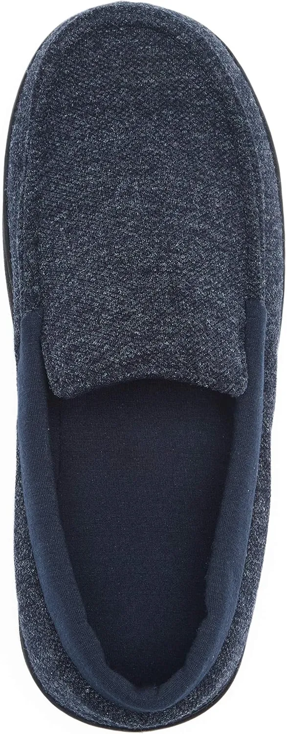 Hanes Men's ComfortSoft Memory Foam Knit Venetian Moccasin Indoor/Outdoor Slipper