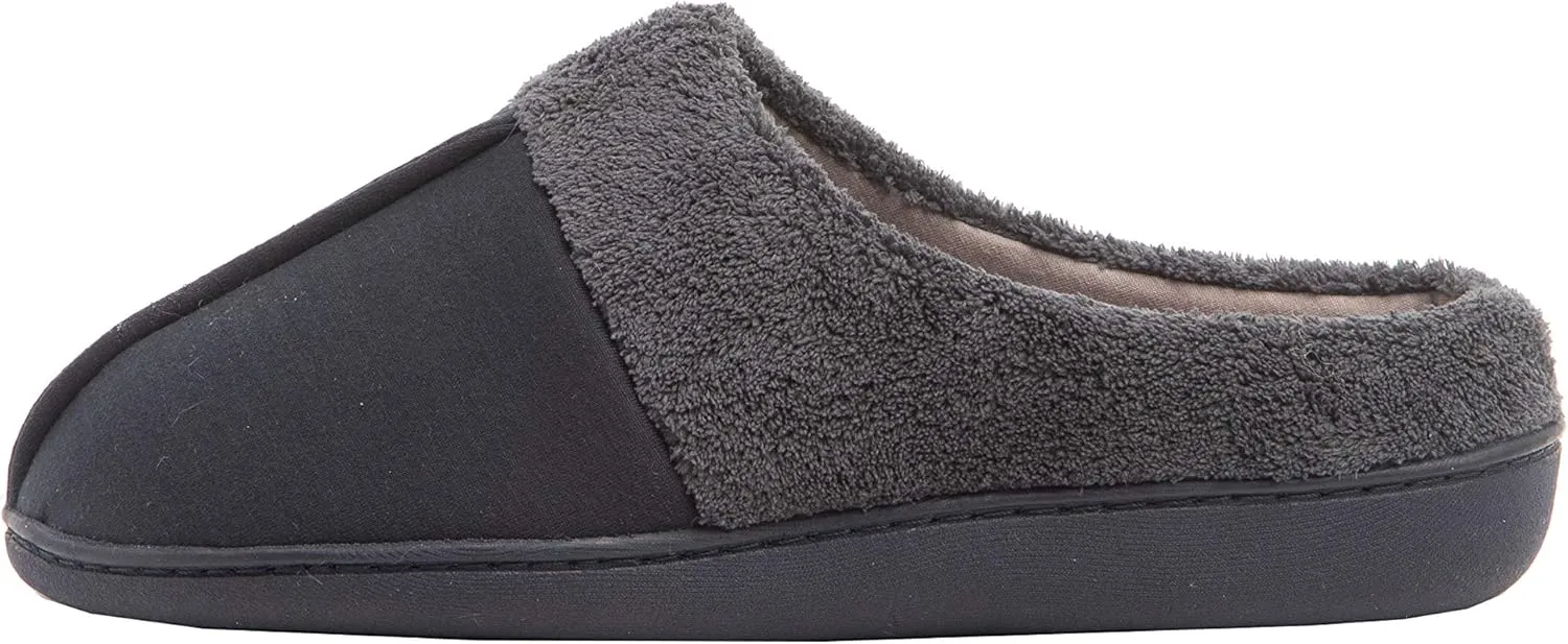 Hanes Men's Felt Clog Slipper Shoe - Memory Foam Indoor Outdoor Sole