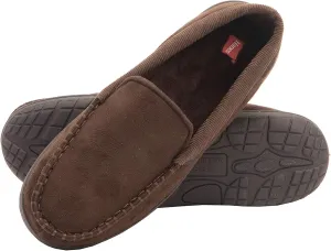 Hanes Men's Textured Moccasin Slipper