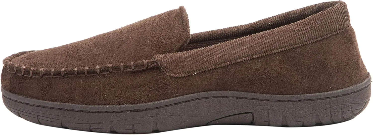 Hanes Men's Textured Moccasin Slipper