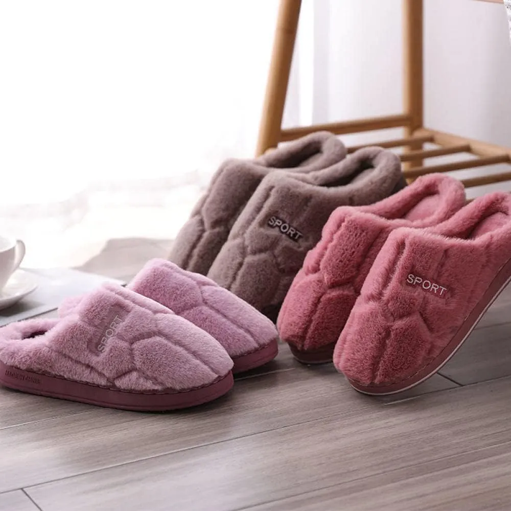 Hardwearing Sole,Anti-Slip Warm Confinement Shoes, Thick Plush Shoes for Pregnant Women-Grey_40-41,Memory Foam Slipper