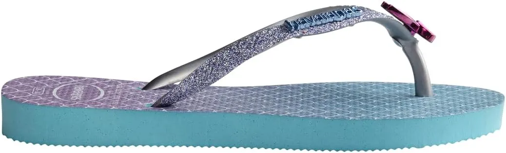 Havaianas Girl's Kids Slim Glitter Sandal Blue Flip Flop