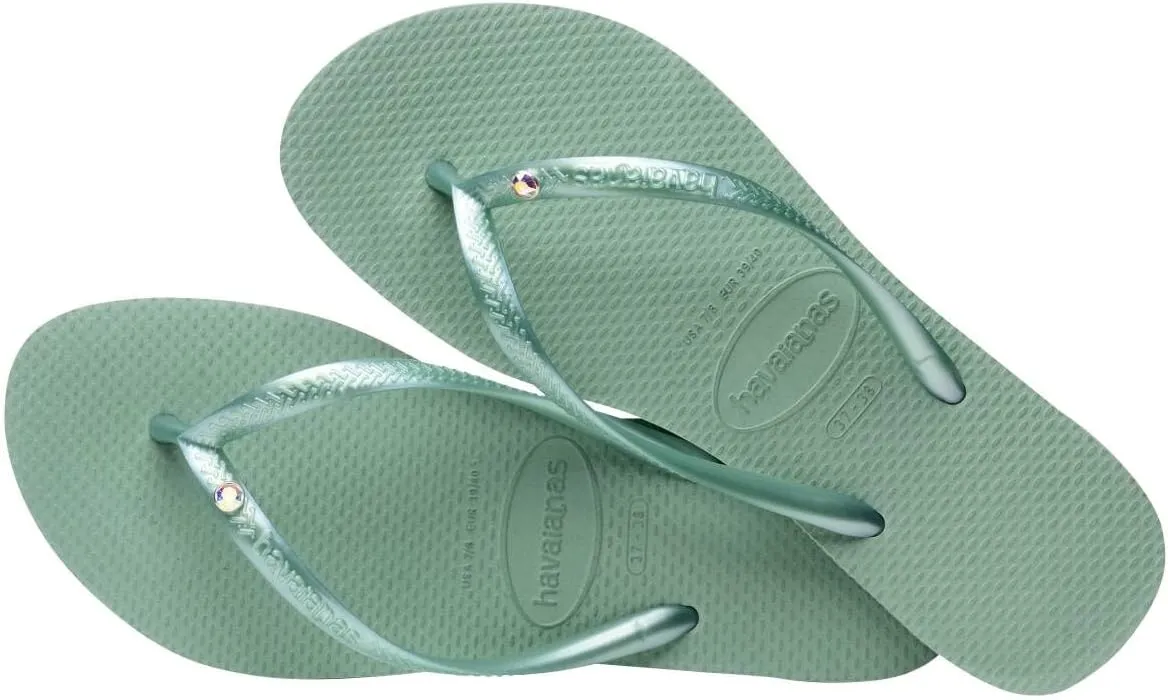Havaianas Girl's Slim Crystal SW II Flip Flop Sandal (Toddler/Little Kid/Big Kid)