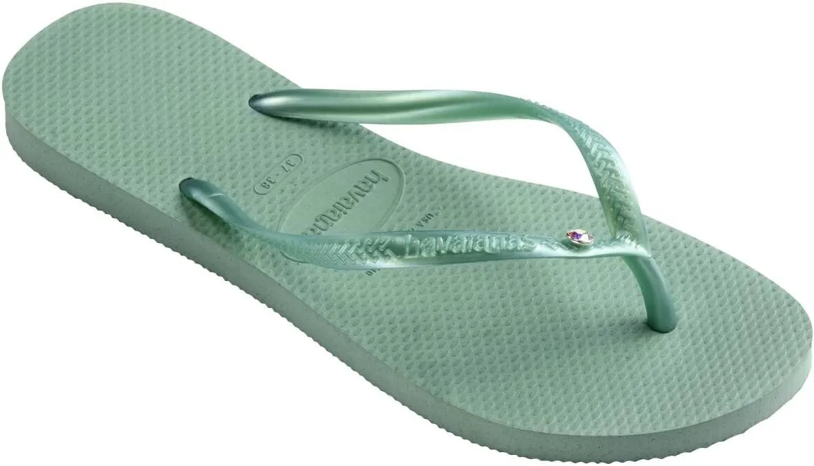 Havaianas Girl's Slim Crystal SW II Flip Flop Sandal (Toddler/Little Kid/Big Kid)