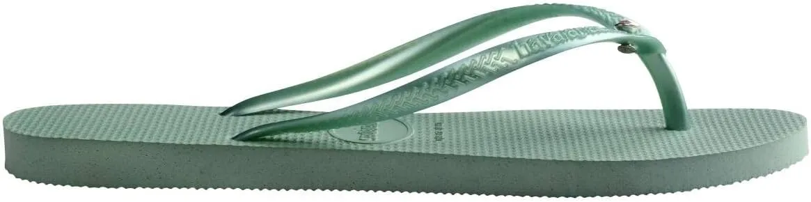 Havaianas Girl's Slim Crystal SW II Flip Flop Sandal (Toddler/Little Kid/Big Kid)