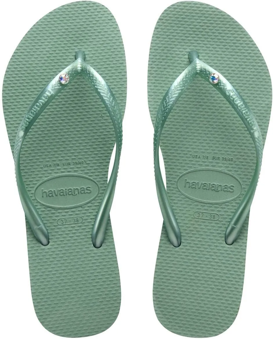 Havaianas Girl's Slim Crystal SW II Flip Flop Sandal (Toddler/Little Kid/Big Kid)