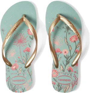 Havaianas Girl's Slim Organics Flip Flop Sandal (Toddler/Little Kid/Big Kid) Clay 23-24 (US 9 Toddler) M