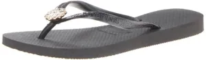 Havaianas Women's Slim Crystal Poem Flip Flop