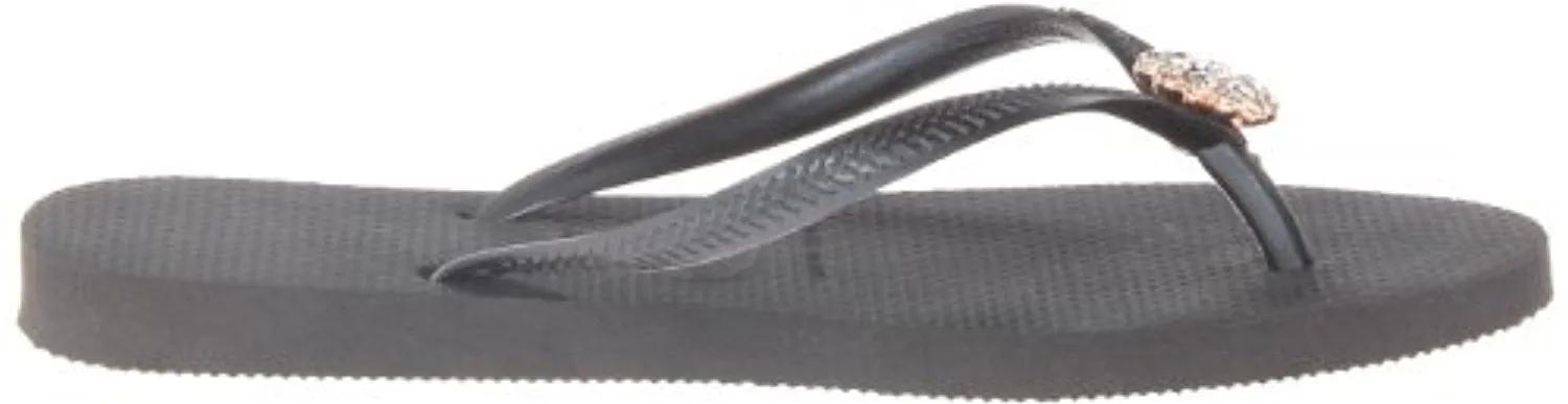 Havaianas Women's Slim Crystal Poem Flip Flop