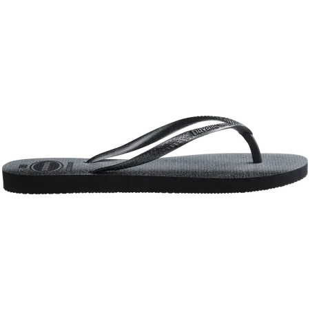 Havaianas - Women's Slim Gloss Flip Flops - Black (Add-On)