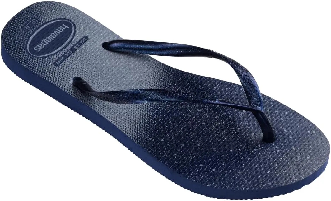 havaianas Women's Slim Gloss Navy Flip-Flop