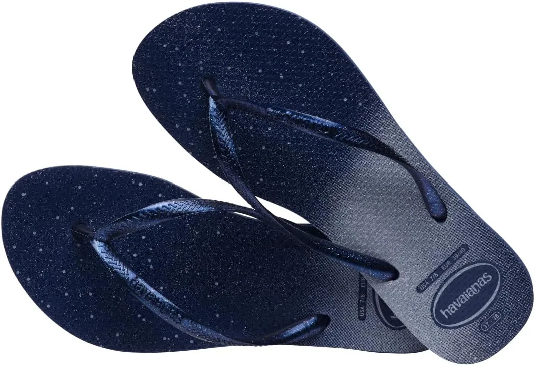 havaianas Women's Slim Gloss Navy Flip-Flop