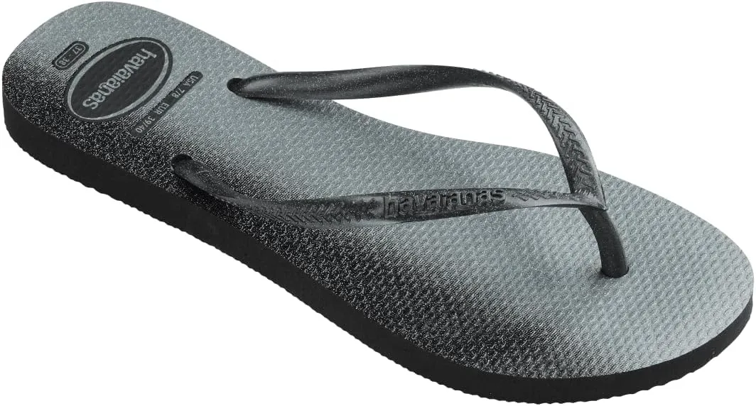 Havaianas Women's Slim Gloss Sandal Black Flip-Flop