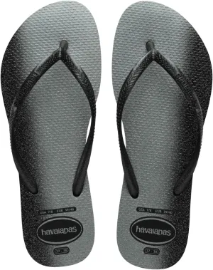 Havaianas Women's Slim Gloss Sandal Black Flip-Flop