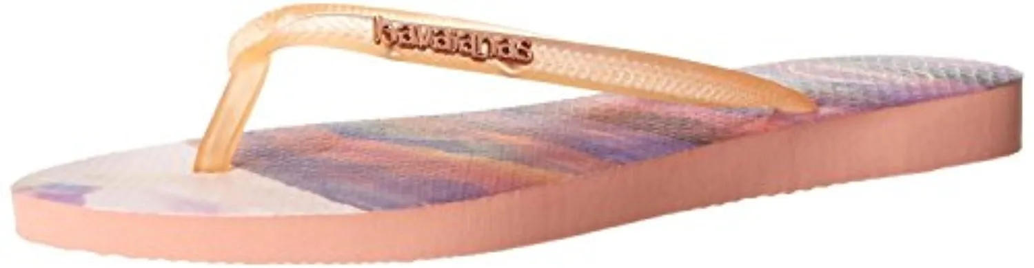 Havaianas Women's Slim Paisage Flip Flops Crystal Rose Sandal