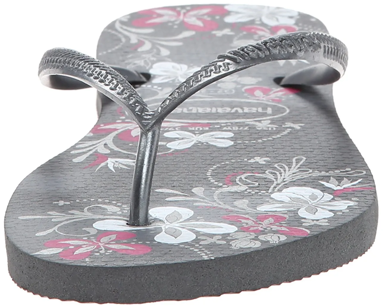 Havaianas Women's Slim Season Sandal, Dark Grey-Grey, 35 BR-6 M US