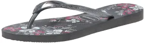 Havaianas Women's Slim Season Sandal, Dark Grey-Grey, 35 BR-6 M US