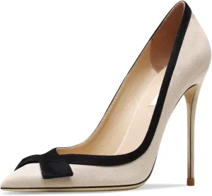 Heels for Women high Heel Women's high Heel Shoes Slim high Heel Suede Shoes(10.5)