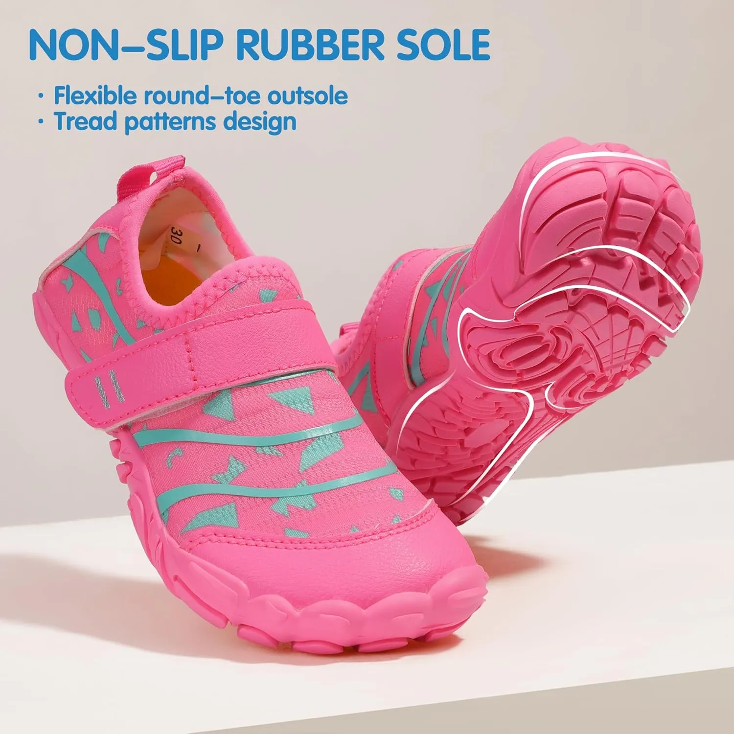 Hehainom Kids Water Shoes Girls Boys Quick Dry Barefoot Lightweight Sport Aqua Beach Pool Swim Shoes