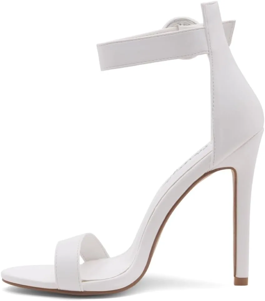 Herstyle Charming Women’s Heeled Dress Sandals Open Toe Ankle Strap High Stiletto Wedding Party Pump Shoes
