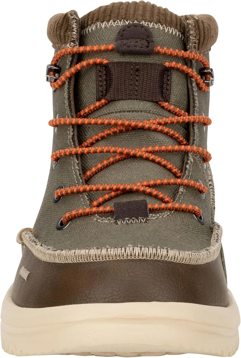 Hey Dude Men's Bradley Corduroy Collar Dusty Olive/Tan Loafer Flat