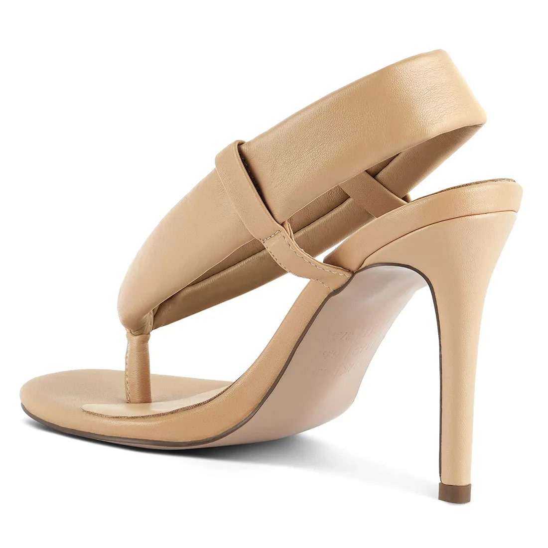 High Heeled Thong Sandals