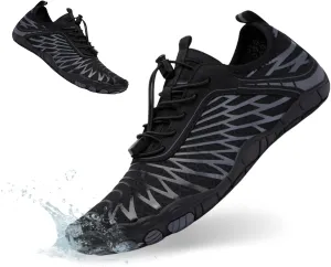 HiGropcore Water Shoes Men Women, Barefoot Wide Toe Box Beach Shoes, Quick Dry Breathable Swim Aqua Socks with Drainage