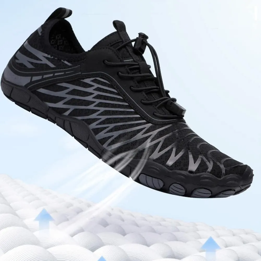 HiGropcore Water Shoes Men Women, Barefoot Wide Toe Box Beach Shoes, Quick Dry Breathable Swim Aqua Socks with Drainage