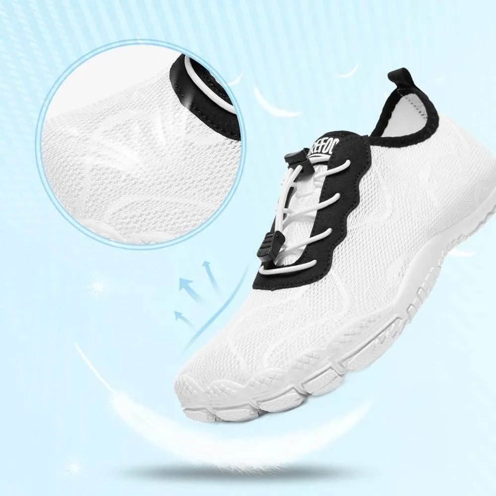 HIITAVE Men Barefoot Water Shoes Beach Aqua Socks Quick Dry for Outdoor Sport Hiking Swiming Surfing