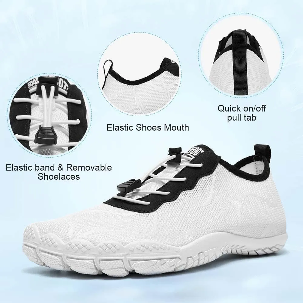 HIITAVE Men Barefoot Water Shoes Beach Aqua Socks Quick Dry for Outdoor Sport Hiking Swiming Surfing