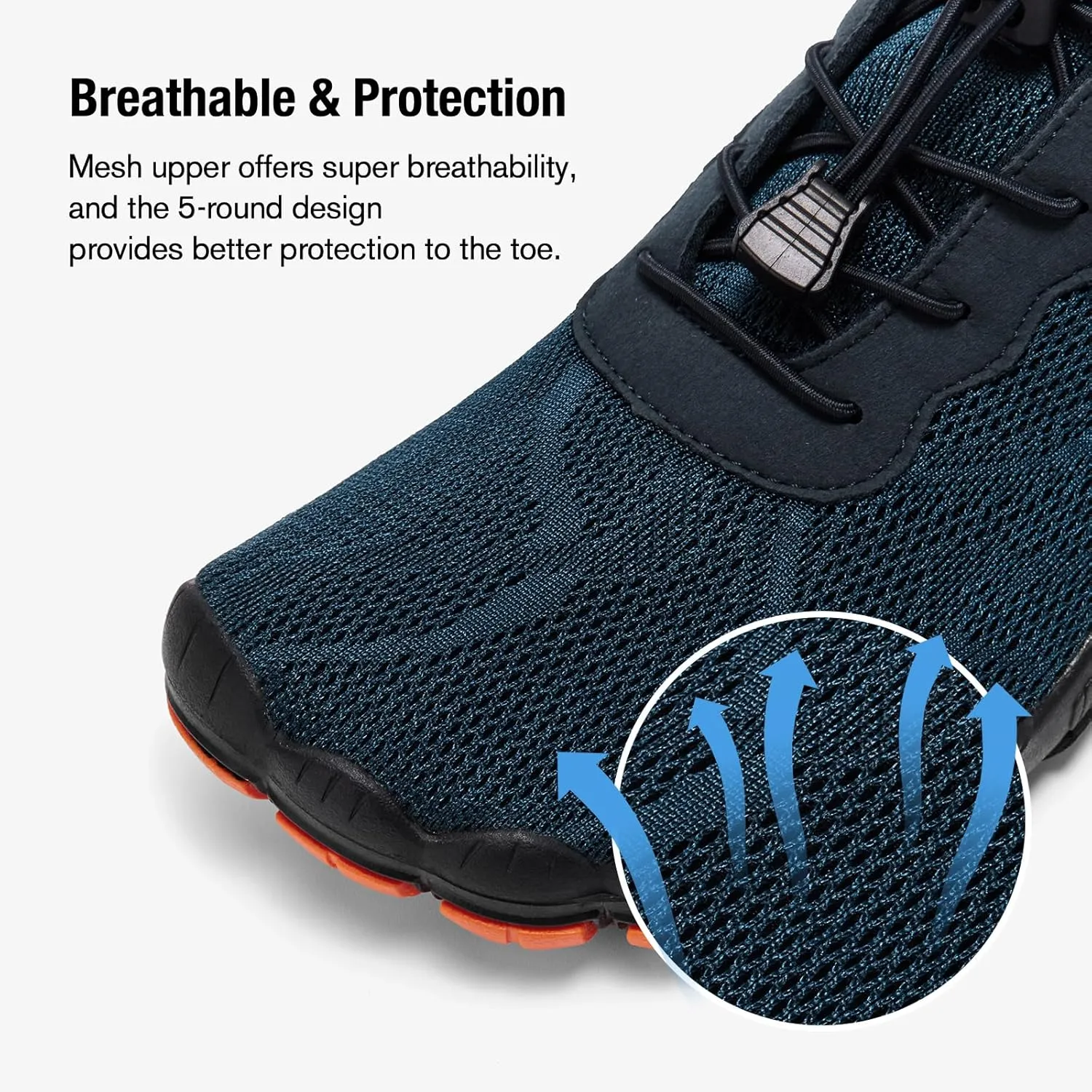 HIITAVE Men Barefoot Water Shoes Beach Aqua Socks Quick Dry for Outdoor Sport Hiking Swiming Surfing