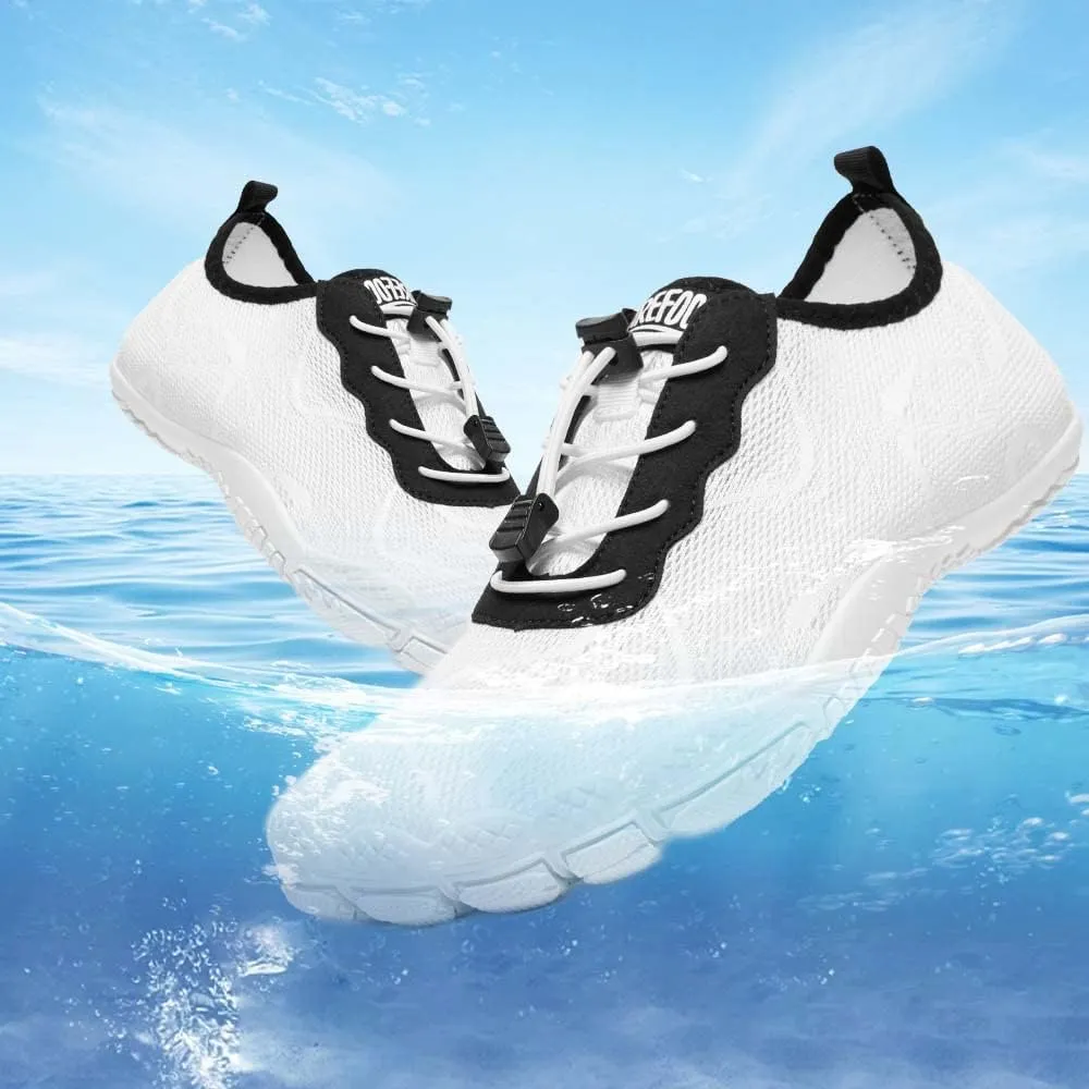 HIITAVE Men Barefoot Water Shoes Beach Aqua Socks Quick Dry for Outdoor Sport Hiking Swiming Surfing