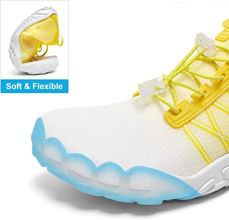 HIITAVE Water Shoes Non Slip Aqua Shoes Barefoot Quick Dry Lightweight with Beach River Swim Pool for Men Women Gradient Color…