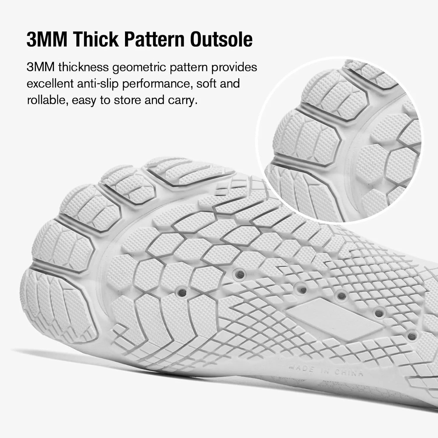 hiitave Womens Water Shoes Quick Dry Barefoot for Swim Diving Surf Aqua Sports Pool Beach Walking Yoga
