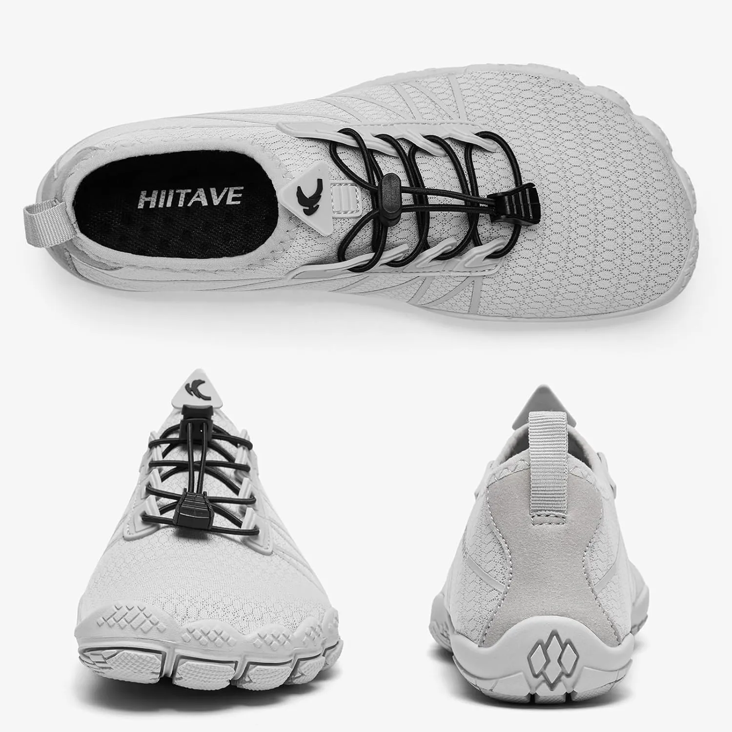 hiitave Womens Water Shoes Quick Dry Barefoot for Swim Diving Surf Aqua Sports Pool Beach Walking Yoga