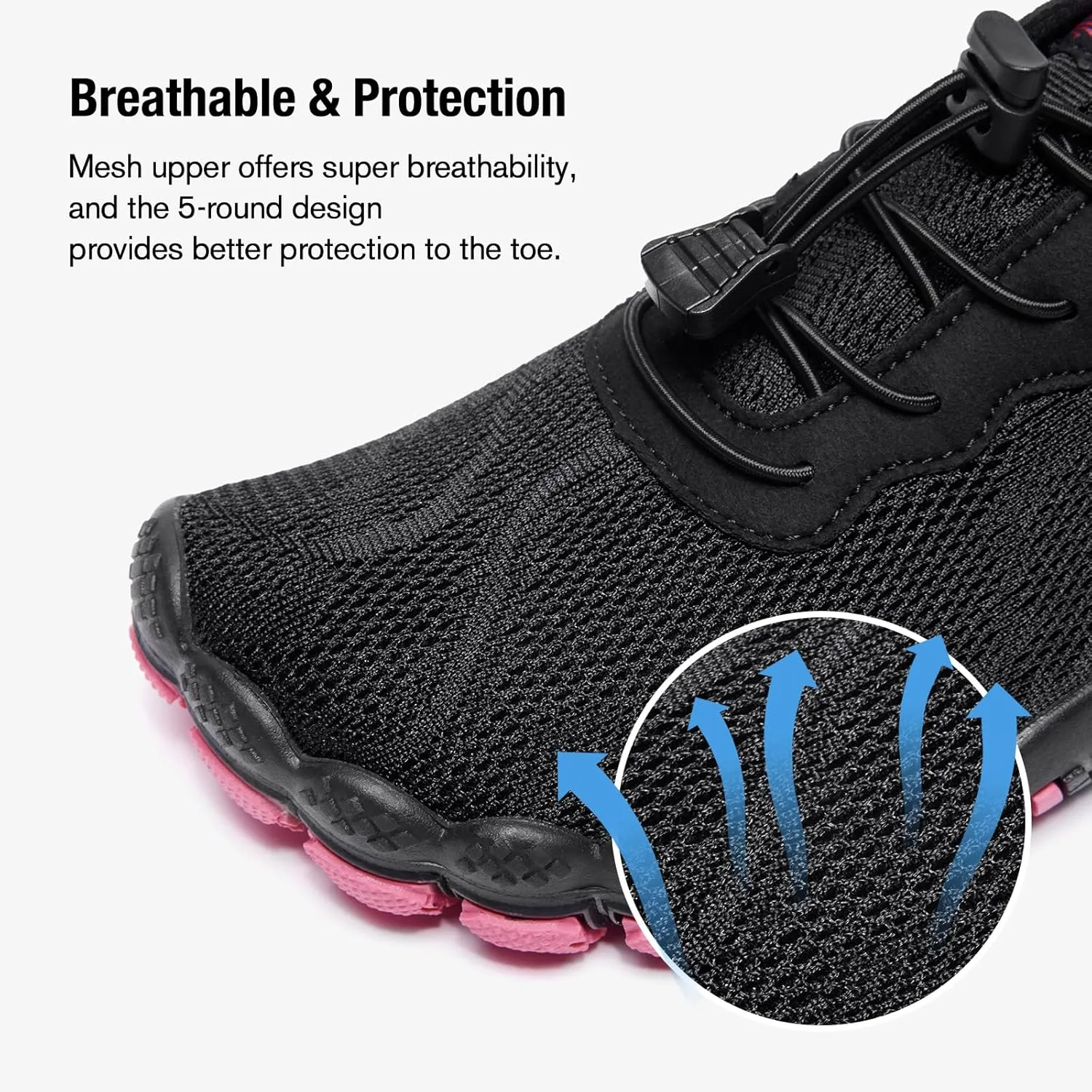 hiitave Womens Water Shoes Quick Dry Barefoot for Swim Diving Surf Aqua Sports Pool Beach Walking Yoga