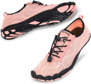 hiitave Womens Water Shoes Quick Dry Barefoot for Swim Diving Surf Aqua Sports Pool Beach Walking Yoga