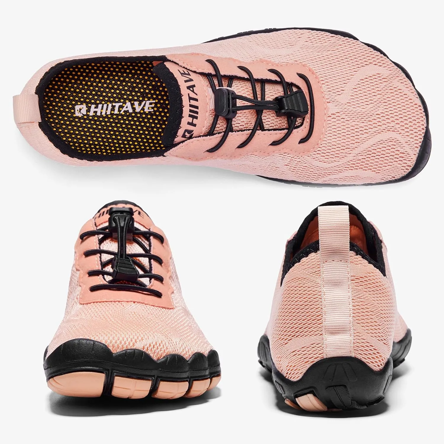 hiitave Womens Water Shoes Quick Dry Barefoot for Swim Diving Surf Aqua Sports Pool Beach Walking Yoga