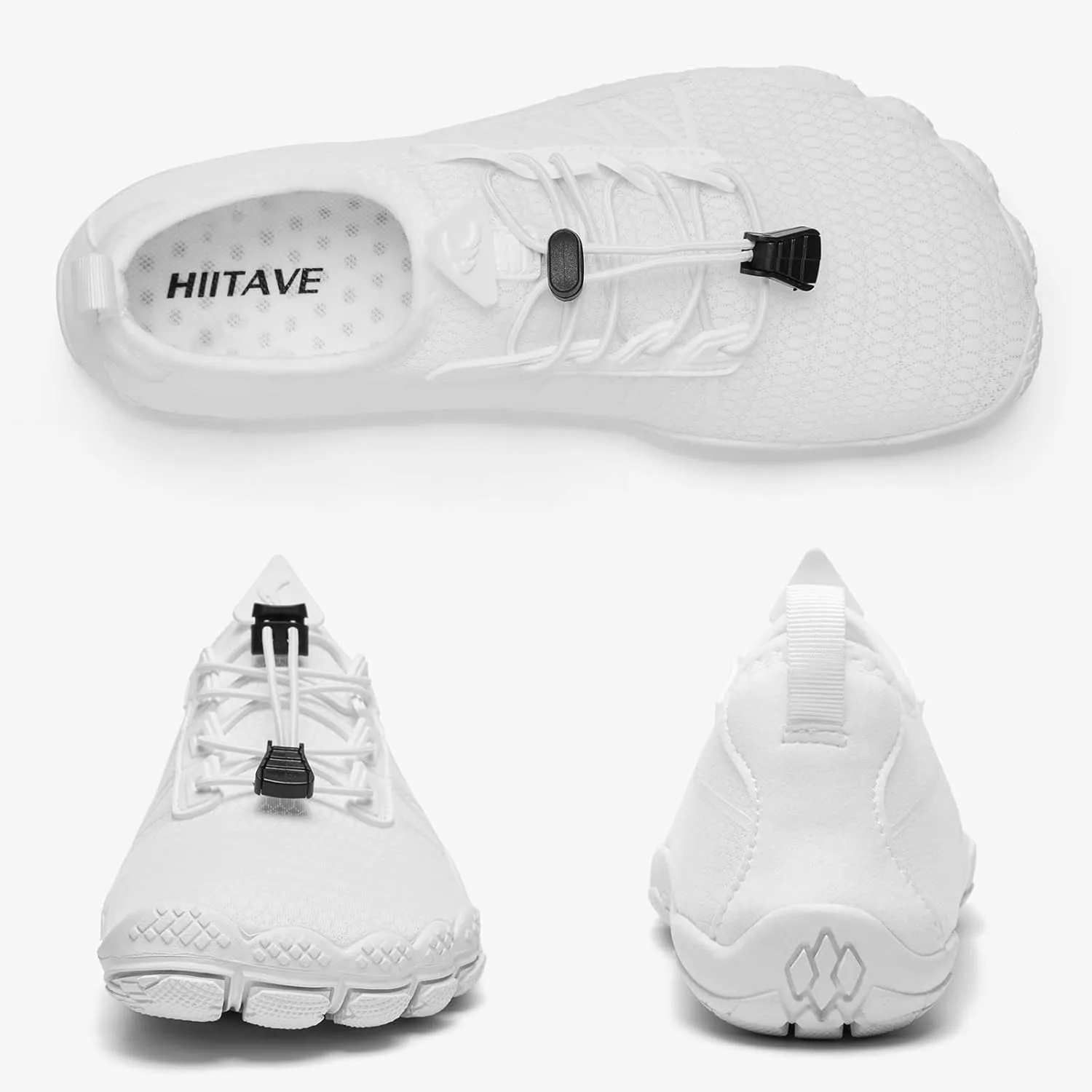 hiitave Womens Water Shoes Quick Dry Barefoot for Swim Diving Surf Aqua Sports Pool Beach Walking Yoga