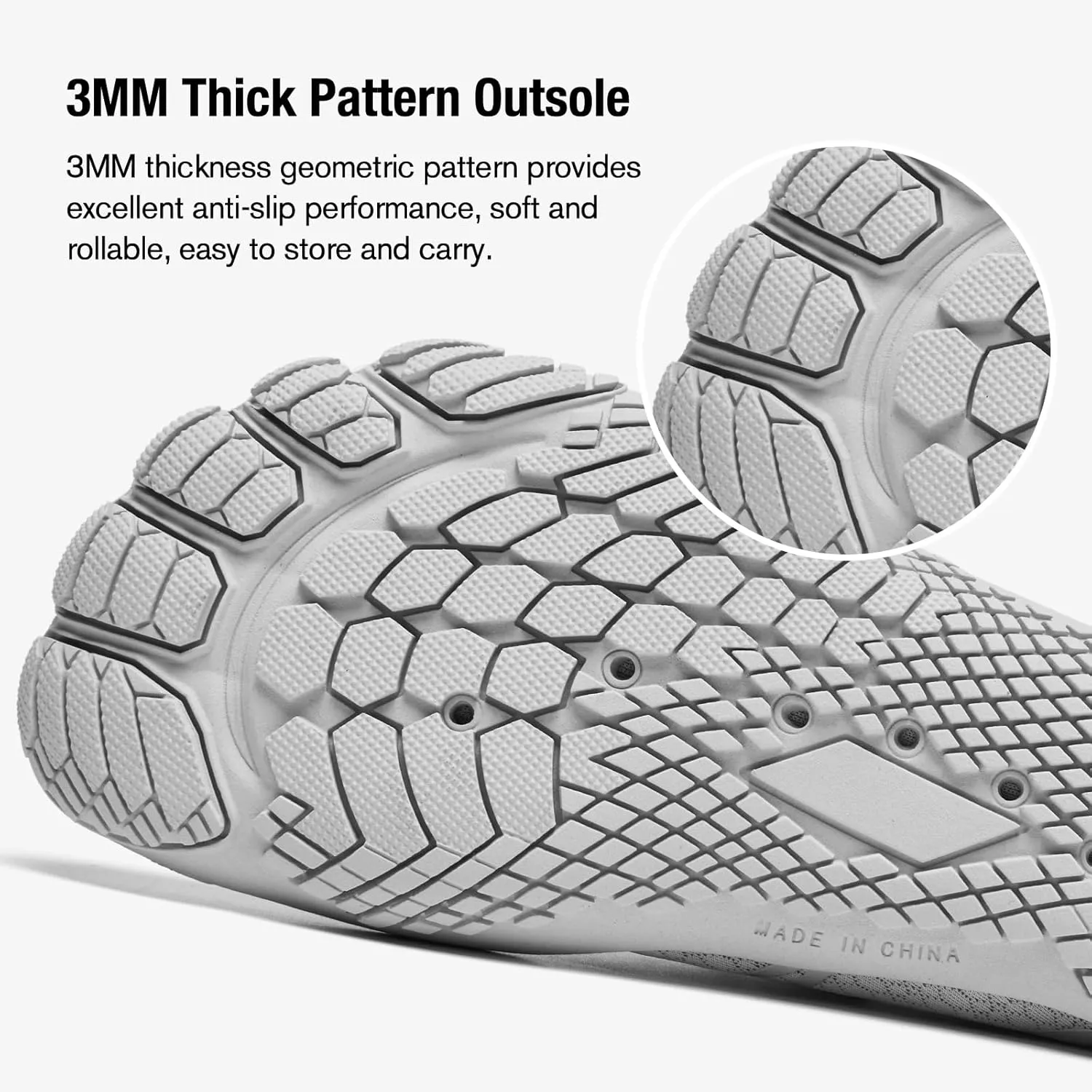hiitave Womens Water Shoes Quick Dry Barefoot for Swim Diving Surf Aqua Sports Pool Beach Walking Yoga