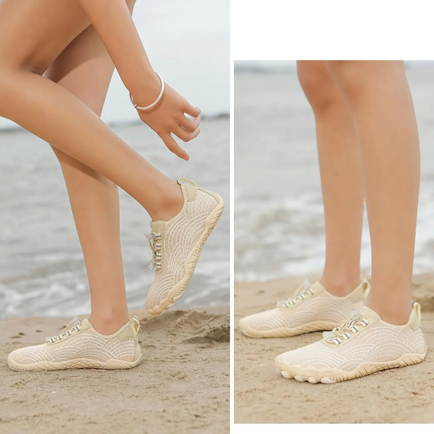 Hike Barefoot Shoes for Women Breathable Non-Slip Athletic Footwear Wide Toe Box Barefoot Grounding Shoes Beach Outdoor Running Sneakers Healthy Non-Slip Shoe Unisex