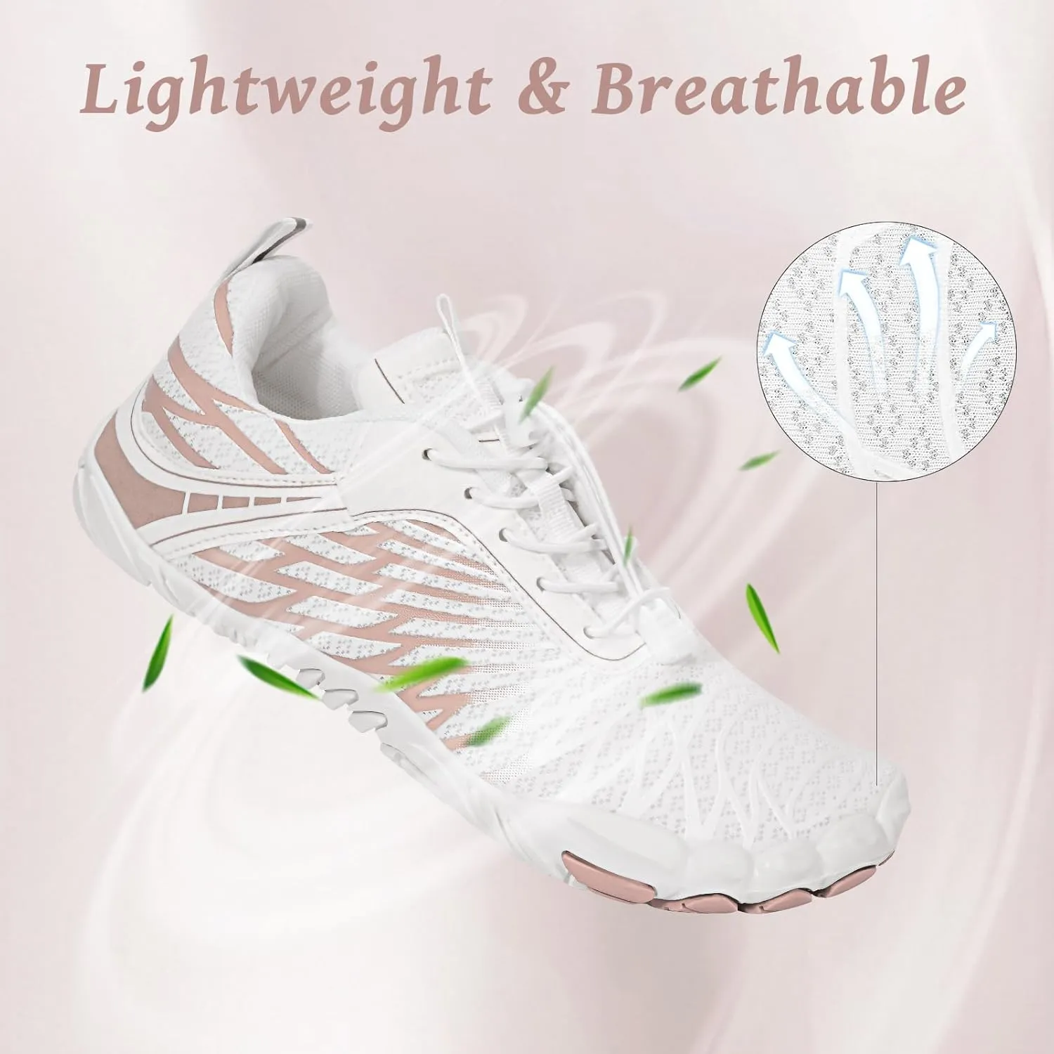 Hike Barefoot Shoes, Pro Barefoot Shoes Women Men Footwear, Athletic Hiking Minimalist Water Shoe Breathable Quick Dry Zero Drop Trail Running Shoe with Non-Slip Sole & Wide Toe Box