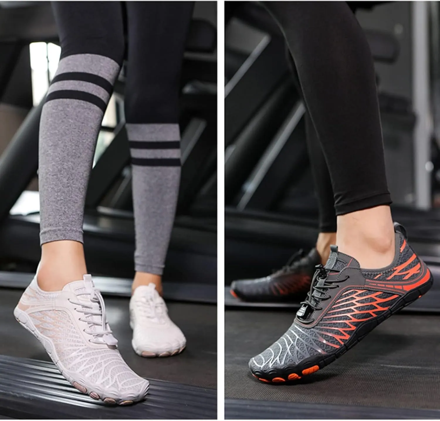 Hike Barefoot Shoes Womens Men, Pro Barefoot Shoes with Wide Toe Box, Minimalist Trail Running Shoe, Breathable & Non-Slip Athletic Footwear Wide Toe Shoe