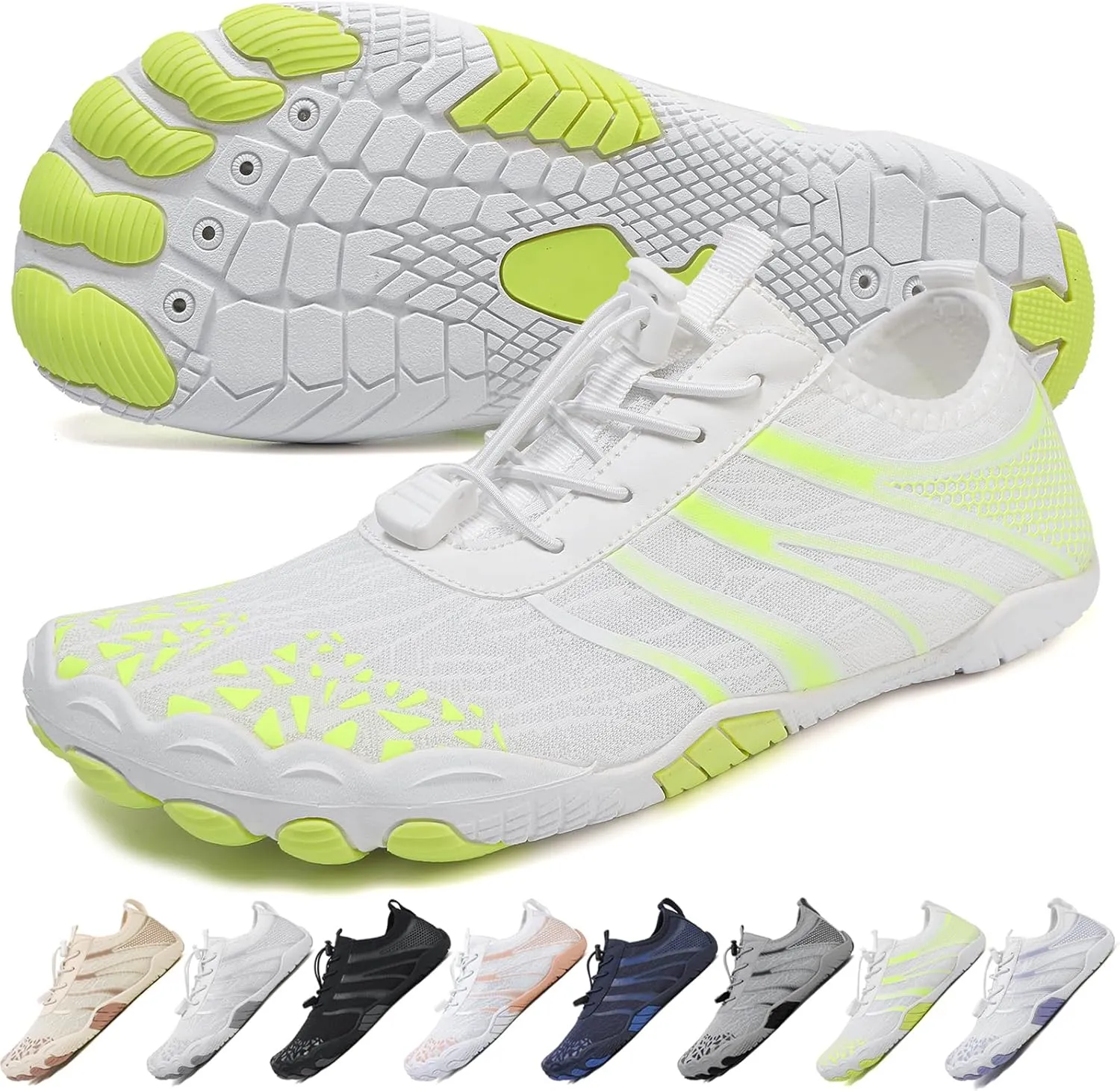 Hike Barefoot Shoes Womens Men,Unisex Barefoot Water Shoes Breathable, Anti-Slip Hiking Footwear for Athletic Wide Toe Shoe Footwear for Hiking, Walking, Running, Yoga, and Water Sports
