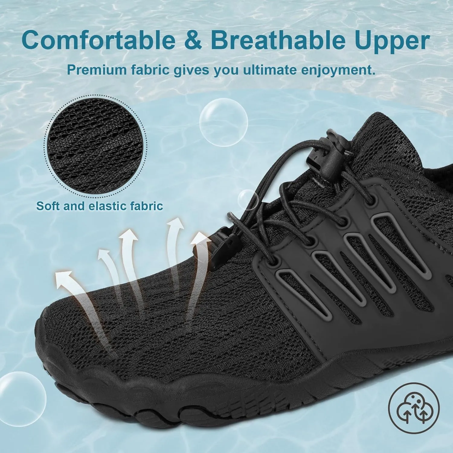 Hike Barefoot Water Shoes for Women Men Footwear, Quick Dry Wide Toe Box Pro Beach Swim Athletic Sports Shoes, Non-Slip Lightweight Aqua Shoe for Pool Hiking Walking Kayaking Diving Surfing
