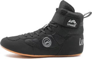 HIKLDK Wrestling Shoes Men Black Boxing Shoe for Men